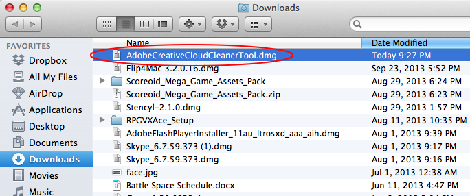 remove dmg files mac